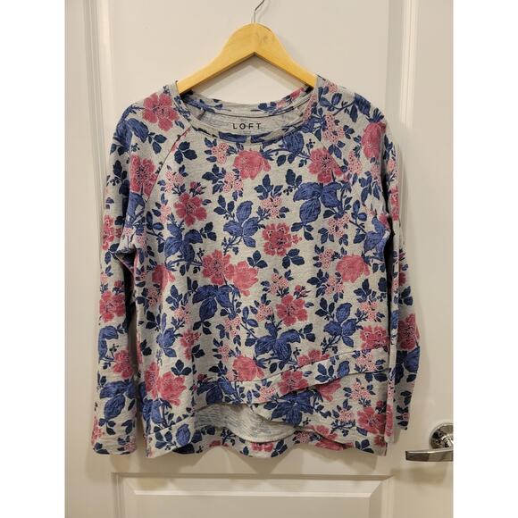 LOFT Women's Vine Textured Crossover Hem Top - Picture 7 of 9